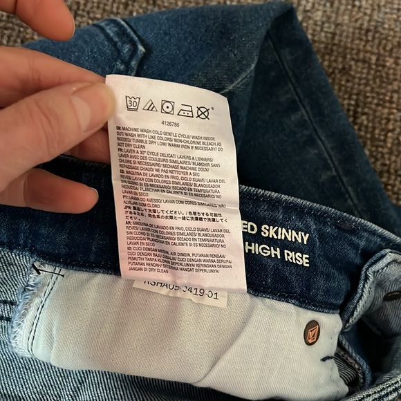 Volcom super stoned high rise skinny button fly jeans - Picture 8 of 9